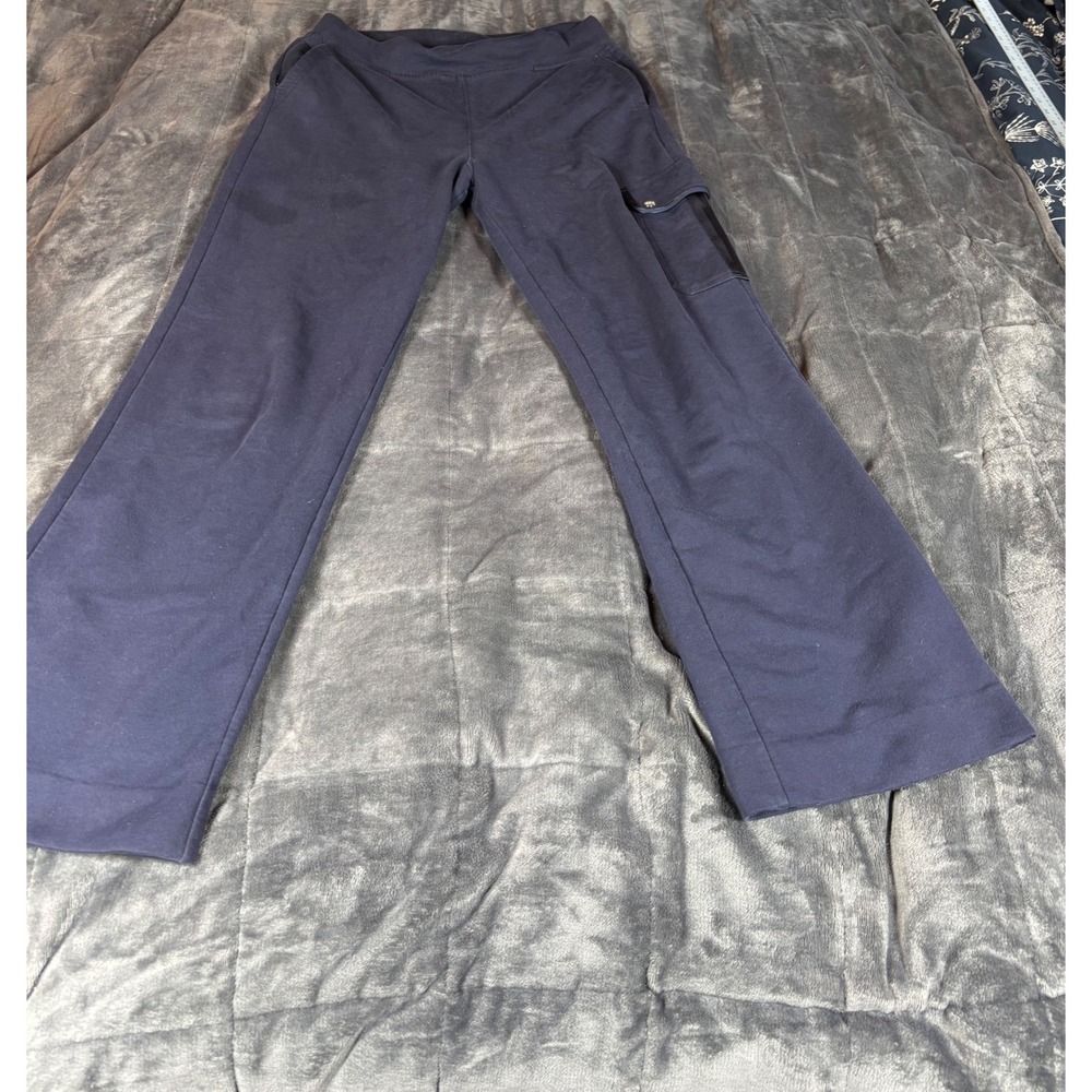 LRL Lauren Active Women's‎ Medium Knit Lounge Pants Cargo Pockets Blue